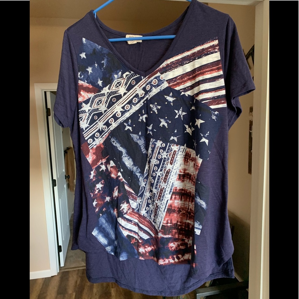 Patriotic tee shirt size 1X